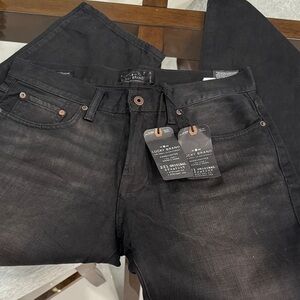 Lucky Brand Men's Dark Gray Slim Straight Jeans 33Wx30L